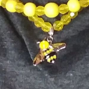 A yellow Bumble 🐝 necklace